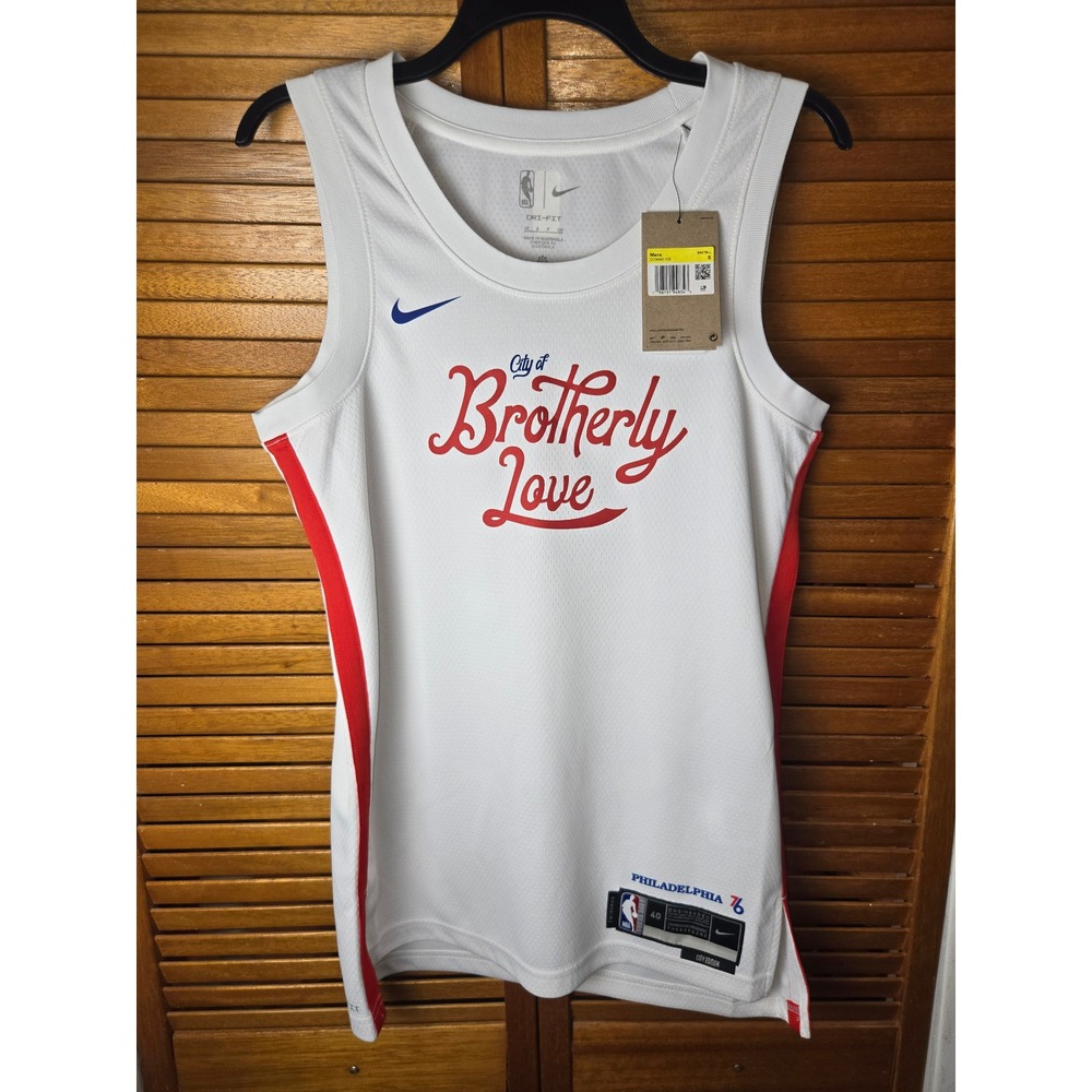 Philadelphia 76ers Nike City Edition Jersey Away Mens Small